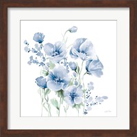 Secret Garden Bouquet II Blue Light Fine Art Print