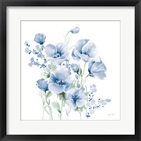 Secret Garden Bouquet II Blue Light Fine Art Print