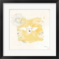 Bee and Bee VII Honeycomb Framed Print
