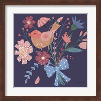 Royal Birds V Purple Fine Art Print