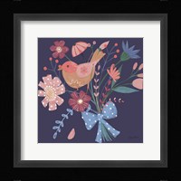 Royal Birds V Purple Fine Art Print