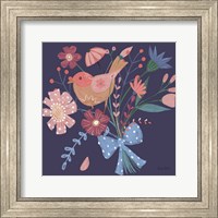 Royal Birds V Purple Fine Art Print