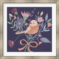 Royal Birds III Purple Fine Art Print