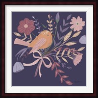 Royal Birds II Purple Fine Art Print