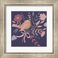 Royal Birds II Purple Fine Art Print