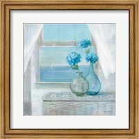 Beach House Hydrangeas Fine Art Print