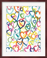 Hearts In Multiples Fine Art Print