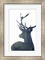 Forest Deer Silhouette Fine Art Print