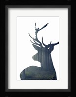 Forest Deer Silhouette Fine Art Print