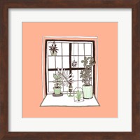 Peach Indoor Garden Fine Art Print