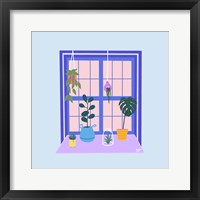 Blue Indoor Garden Fine Art Print