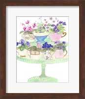 Floral Tea Cups Fine Art Print