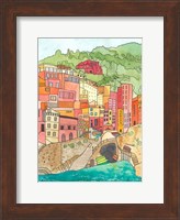Village By The River Fine Art Print
