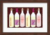 Moscato Bottles In A Row Fine Art Print