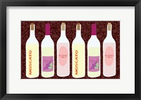 Moscato Bottles In A Row Fine Art Print