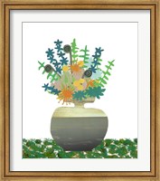 Soft Blooms In Gray Vase Fine Art Print