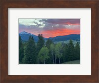 Sunset View From The Cabin Fine Art Print