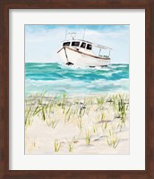 Boat By The Shore Fine Art Print