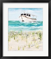 Boat By The Shore Fine Art Print