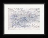 Burst Of Blue Ink Fine Art Print
