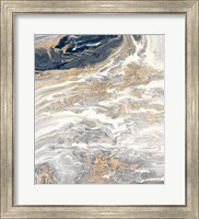 Gold And Gray Oasis Fine Art Print