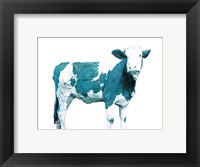 Blue Swiss Cow Fine Art Print