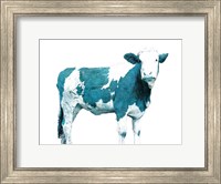 Blue Swiss Cow Fine Art Print