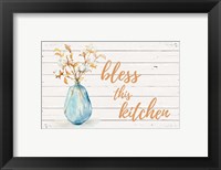 Bless this Kitchen (Blue Vase) Fine Art Print