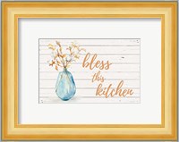 Bless this Kitchen (Blue Vase) Fine Art Print