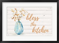 Bless this Kitchen (Blue Vase) Fine Art Print