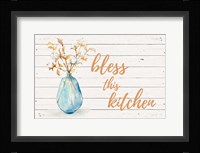 Bless this Kitchen (Blue Vase) Fine Art Print