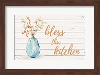 Bless this Kitchen (Blue Vase) Fine Art Print