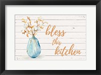 Bless this Kitchen (Blue Vase) Fine Art Print