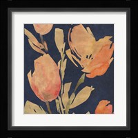 Dark Orange Tulips I Framed Print