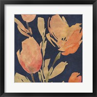Dark Orange Tulips I Framed Print