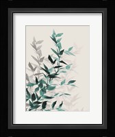 Green Tonal Leaves I Fine Art Print