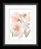Peach Tranquil Florals I Fine Art Print