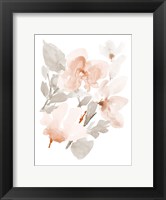 Peach Tranquil Florals II Fine Art Print