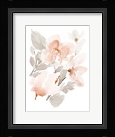 Peach Tranquil Florals II Fine Art Print