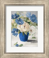 Shades Of Blue Floral Fine Art Print