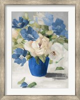 Shades Of Blue Floral Fine Art Print