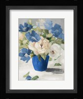 Shades Of Blue Floral Fine Art Print