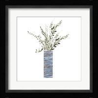 Tall Blue Textured Vase Fine Art Print