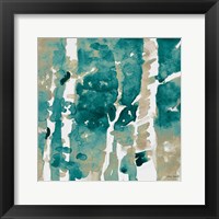 Up To The Teal Northern Skies II Framed Print