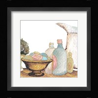 Gold Bath Accessories II Framed Print