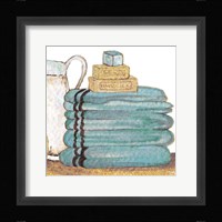 Gold Bath Accessories IV Framed Print