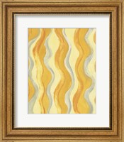 Yellow and Gray Waves Fine Art Print