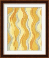 Yellow and Gray Waves Fine Art Print