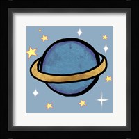 Space Planet Framed Print