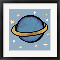 Space Planet Framed Print